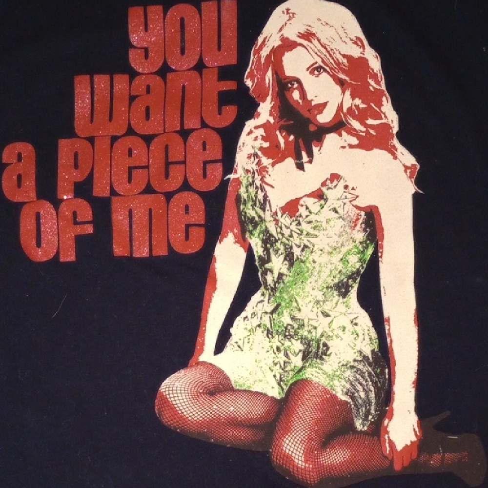 Britney Spears 2009 piece of me tour shirt large